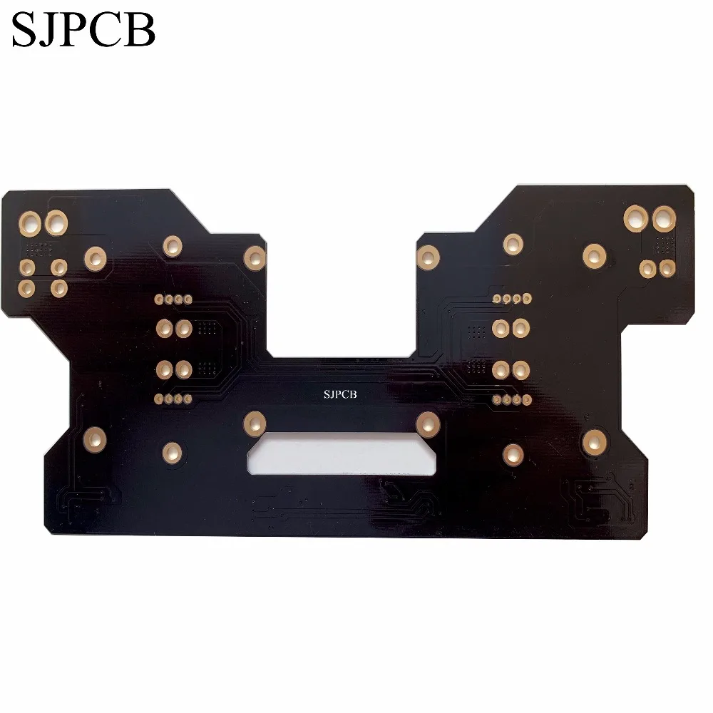 SJPCB Black Mask Color Immersion Gold Board No Limitation for Outline Logo Special Sharpe PCB is Available | Электронные