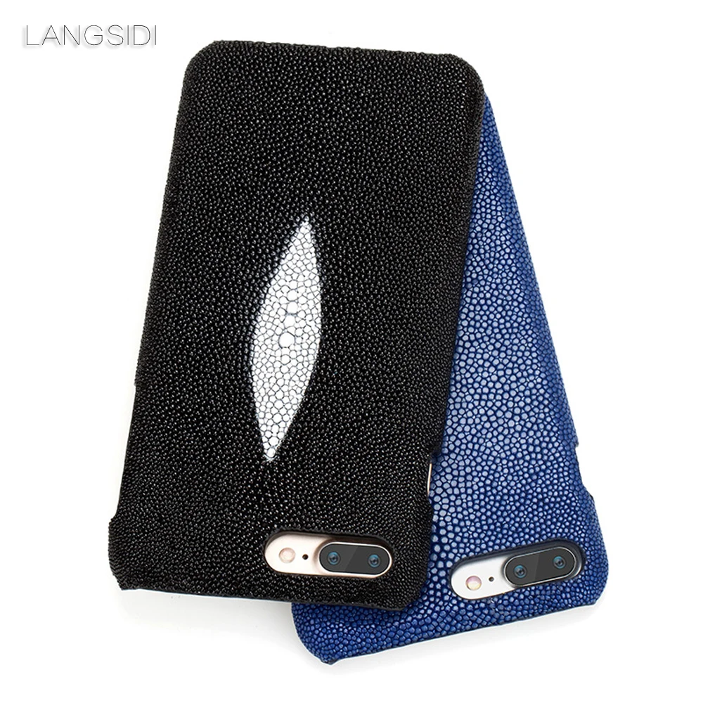 

Luxury custom made for iphone case Pearl fish cover leather phone case for iphone 7 case Handmade custom phone case