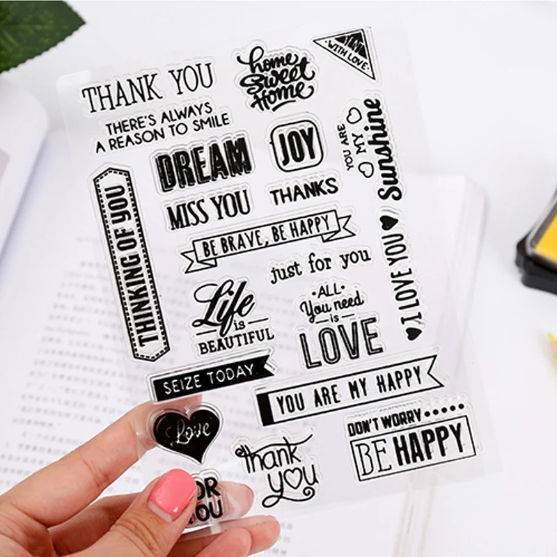 Прозрачный силиконовый штамп для скрапбукинга сделай сам с изображением