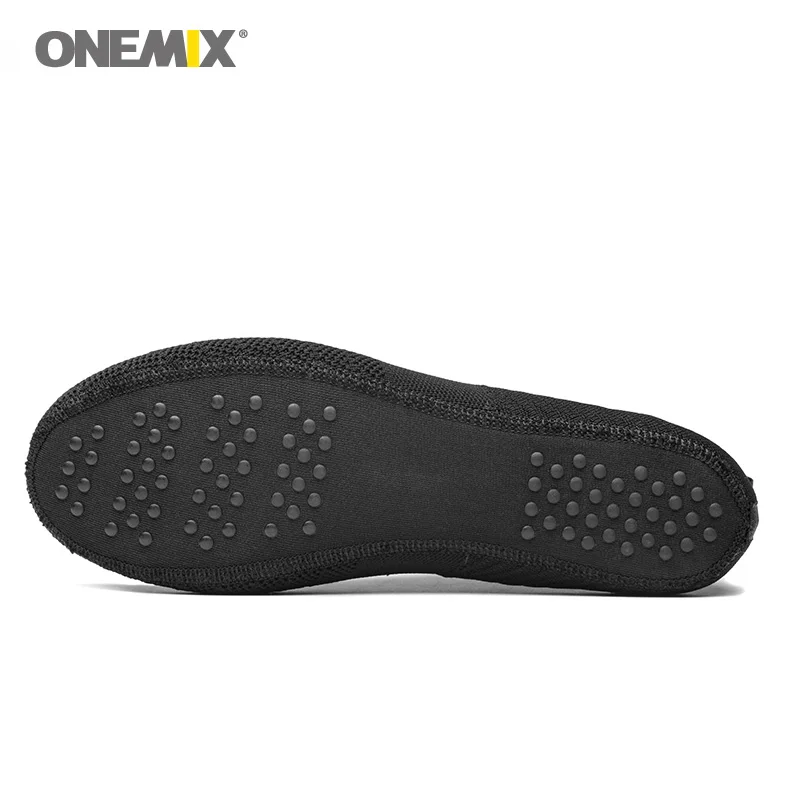ONEMIX мужские кроссовки для женщин из черной микрофибры, дизайнерские кроссовки для бега, уличные спортивные носки для ходьбы, кроссовки