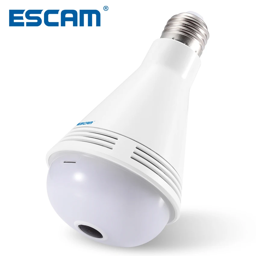 ESCAM QP137 лампочка 2MP HD 1080 P 360 градусов панорамный Bluetooth динамик ip-камера