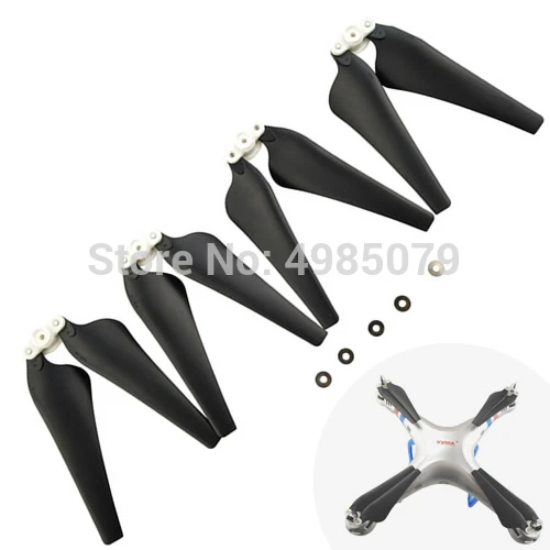4 шт. складной пропеллер для SYMA X8C X8W X8G X8HC X8HW X8HG складное лезвие черный цвет RC Дрон
