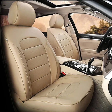 Beige AutoDecorun сиденье из натуральной кожи чехлы для Lexus RX350 RX330 RX450h RX270 RX200t RX400h RX350L RX300 чехол для сидения для автомобиля, аксессуары - Название цвета: Beige