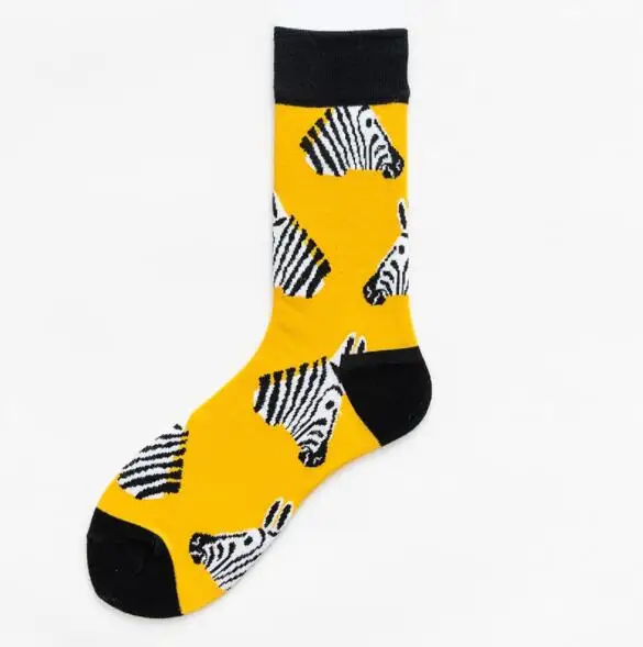 SIZE 37-45 H09 Новые цветные хлопковые мужские и женские высококачественные длинные модные носки больших размеров повседневные спортивные носки из органической кожи 2 шт. = 1 пара/лот - Цвет: SIZE 37-45 H09