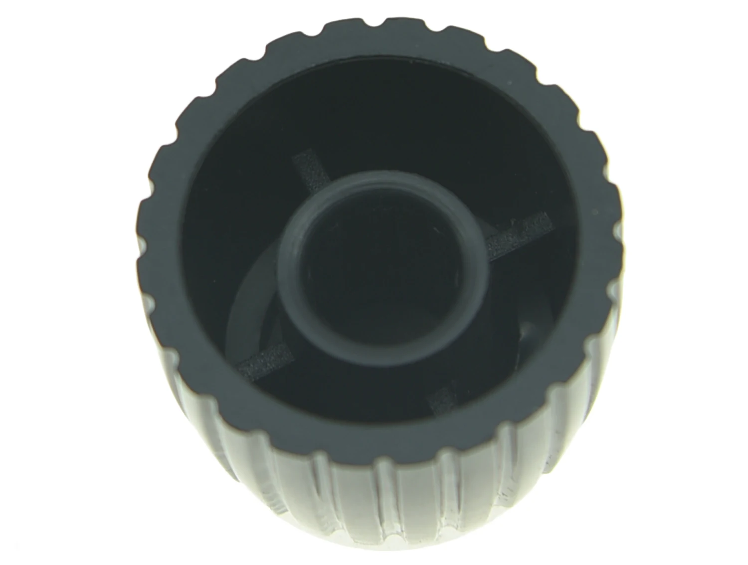 Фото KAISH Pack of 20 Guitar Amplifier Knobs Black/Silver Cap Push On Knob fits Marshall №4