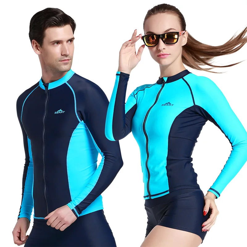 Мужская и женская рубашка для плавания из лайкры спандекса|swim shirt|women surf topsurf wetsuit