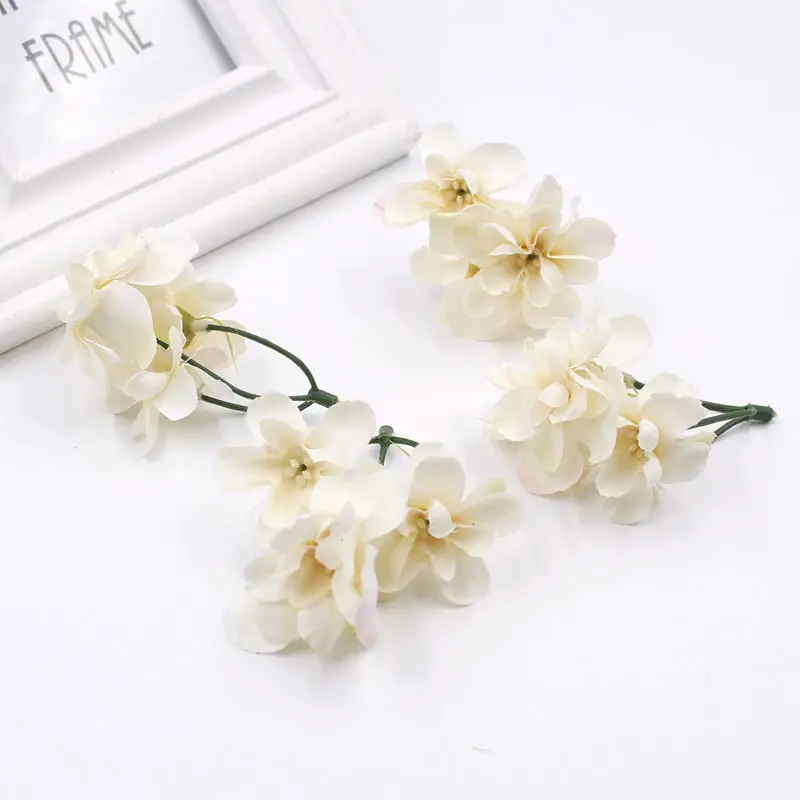 20 шт./лот букет из двух маленьких цветов большой цветок Хризантема Роза