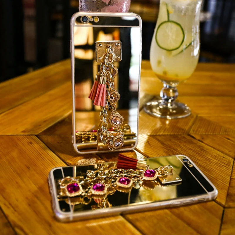 Блестящий браслет с кристаллами и кисточками ТПУ чехол для Samsung Galaxy S20 Ultra S10 S9 S8 S7 S6