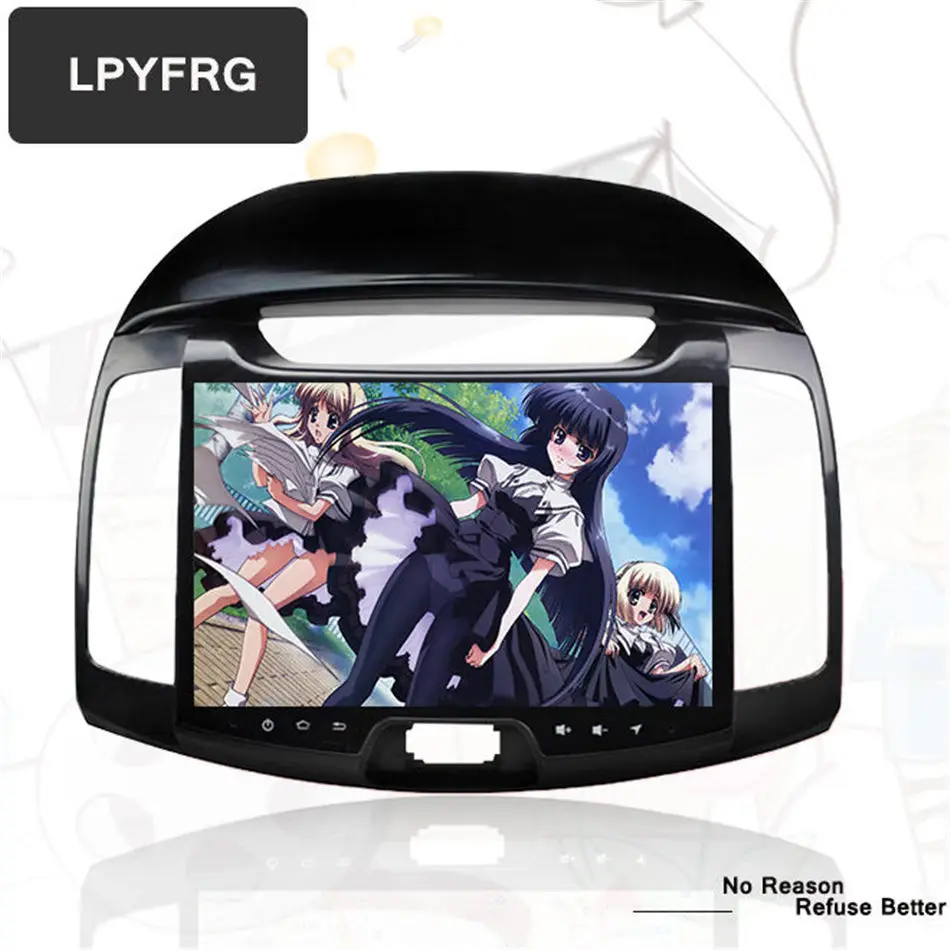 10 1 &quotIPS экран Android 7 автомобильный DVD-плеер для Hyundai Elantra 2008-11 с GPS CD Радио AUX Карта