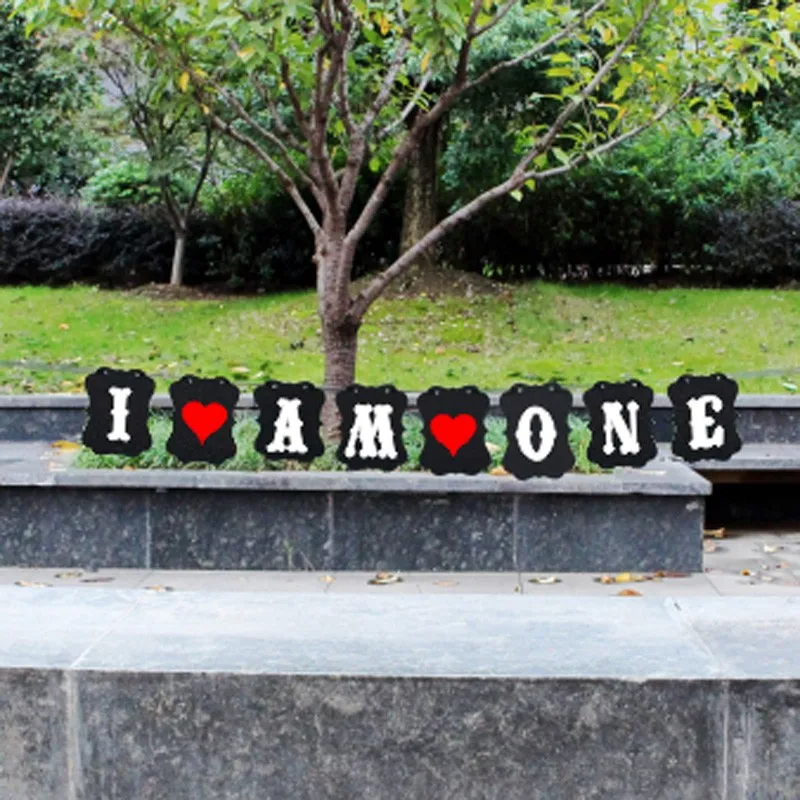 

Винтажный бандаж «I AM ONE» для свадебной вечеринки баннеры флаги баннеры для фотосъемки Свадебная вечеринка украшение бандаж гирлянда ручно...