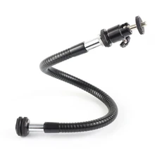 EXCINE Flexible Magic Arm Goose Neck 1/4" Mini Ball Head Cold Shoe Bracket Extension Arm Off-camera LED Panel Flash Light Mount