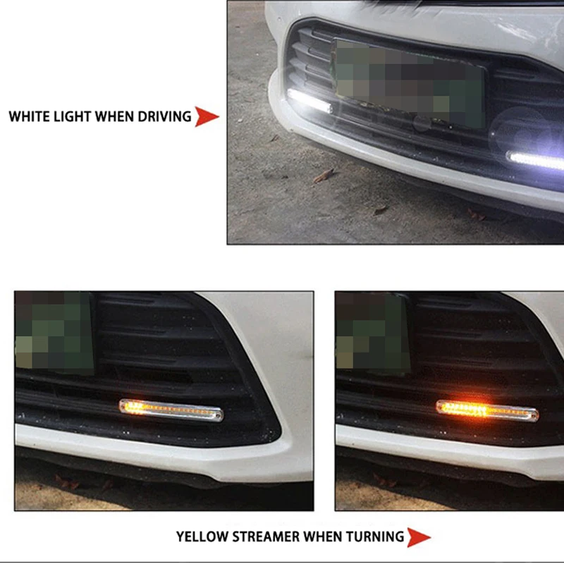 Универсальный Автомобильный светодиодный DRL дневные ходовые огни