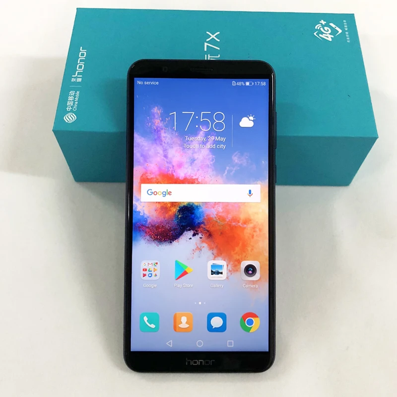 Глобальной прошивки Huawei Honor 7x5.93 &quotполный вид Экран 2160 * 1080pix оты смартфон Octa Core 2.4