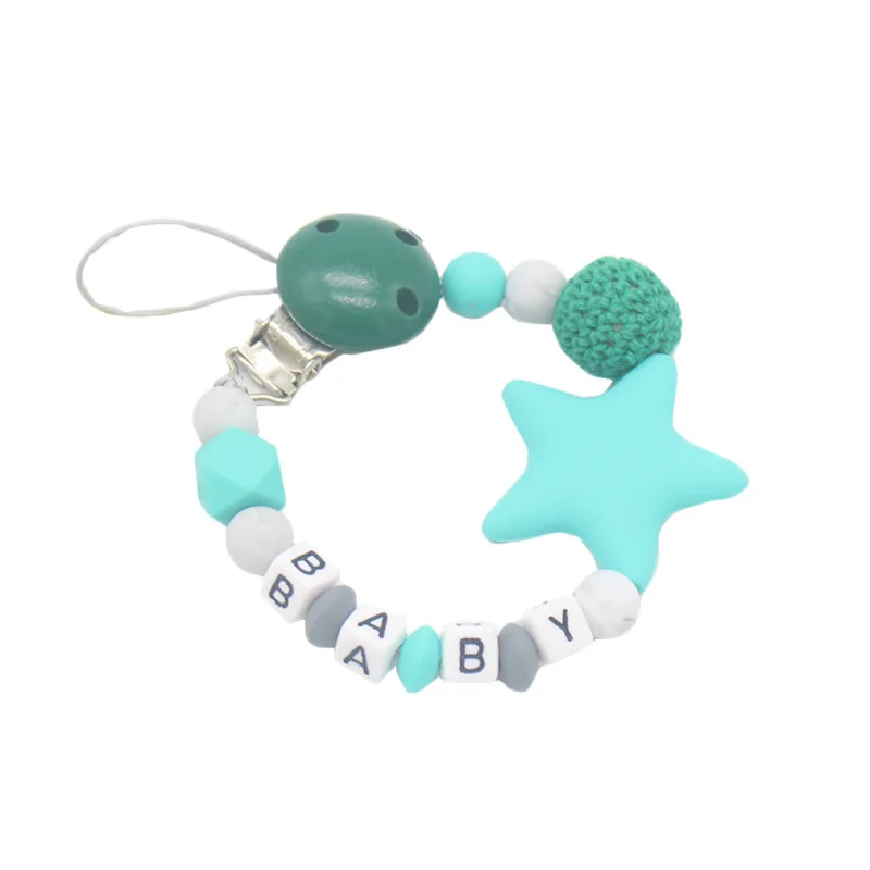 Детские браслеты прорезыватели сделай сам силиконовые жевательные бусины зажим