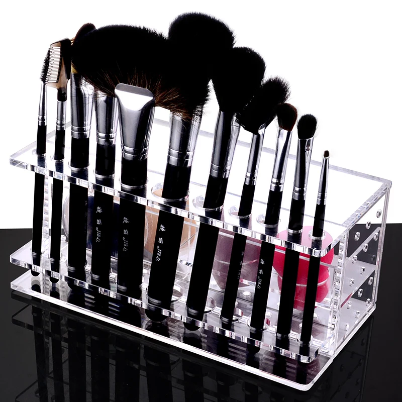 Новая дышащая акриловые puff Коробка для хранения макияж хлопковое дело