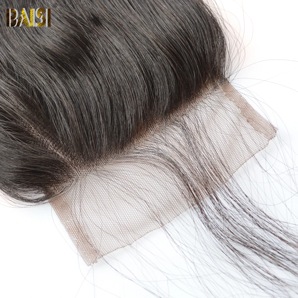 BAISI волосы перуанское неплотное переплетение девственные волосы 3 пучка с закрытием необработанные человеческие волосы плетение