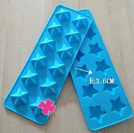 Силиконовые 12C звезды торт Шоколадное Мыло пудинг желе конфеты ледяное печенье