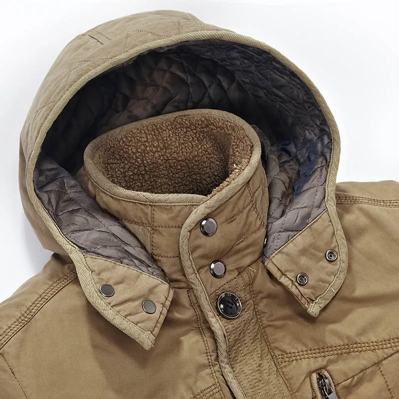 

2018 New Casual Hooded Parkas Hombre Invierno Thick Warm Winter Jassen Heren