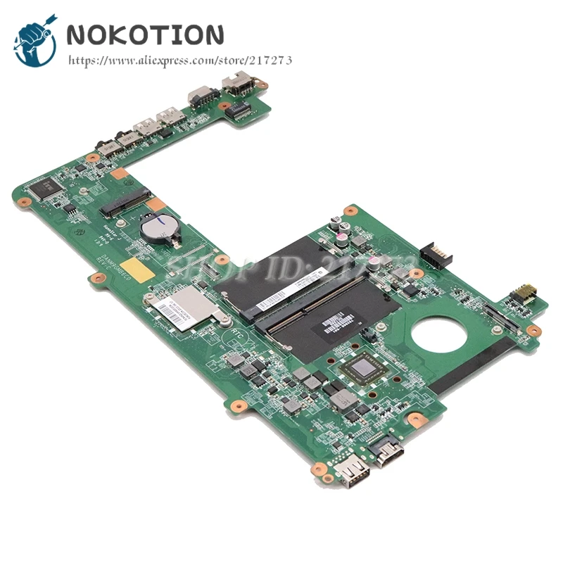 

NOKOTION 683533-001 702960-501 For Hp Pavilion DM1 DM1-4000 Laptop Motherboard DANM9GMB6C0 DDR3 with processor onboard
