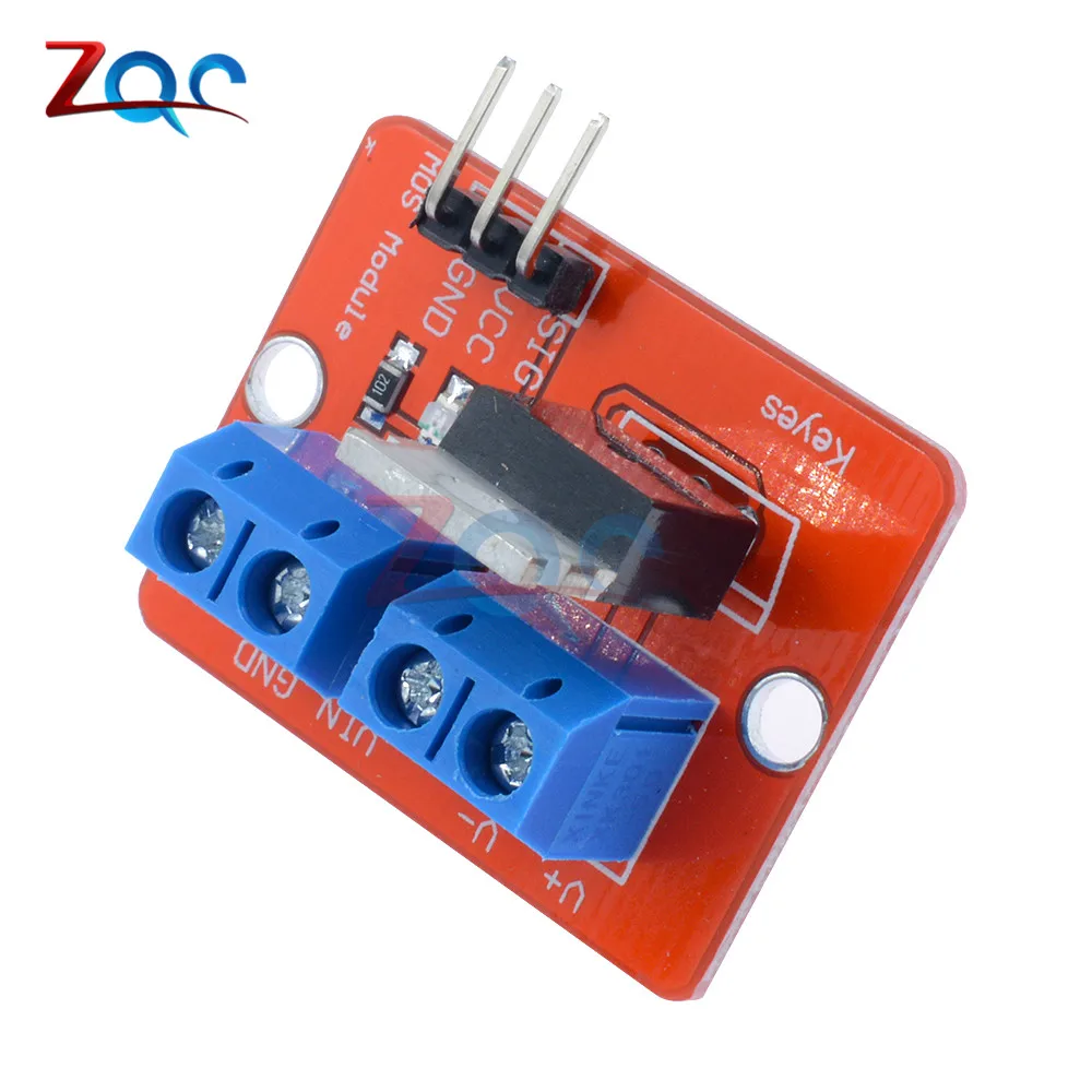 5 шт. верхняя кнопка Mosfet IRF520 модуль драйвера для Arduino MCU ARM Raspberry Pi 3 в-5 в мощность MOS