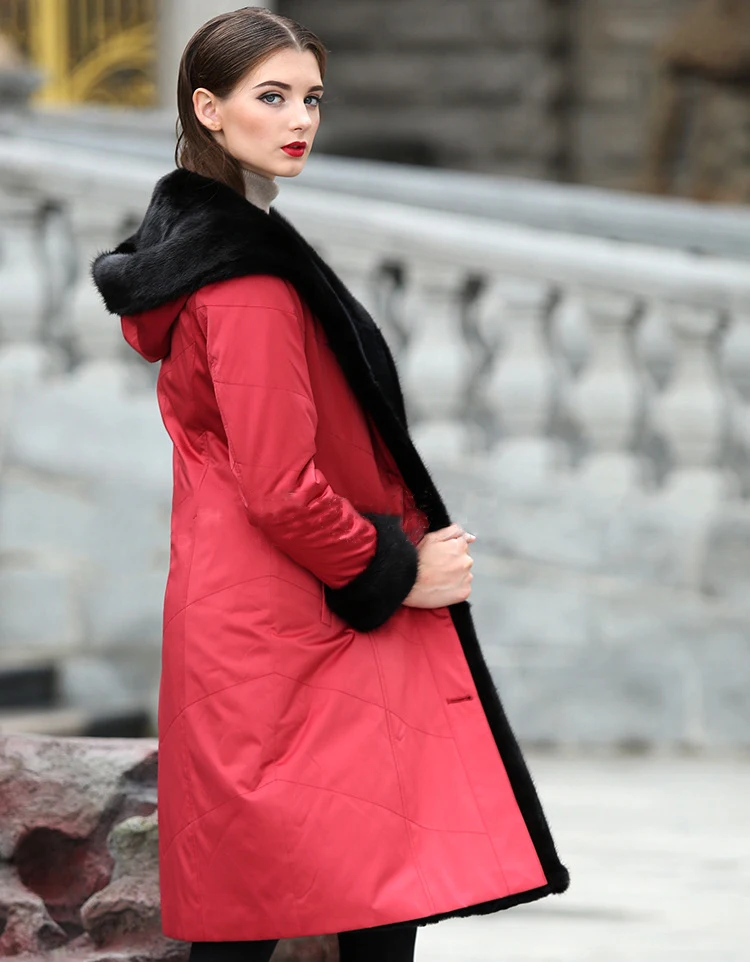 Шуба женская синяя XL 2XL 3XL размера плюс с длинным рукавом Куртка с капюшоном 19 новая весенняя зимняя Корейская Длинная тонкая Толстая теплая куртка LD884