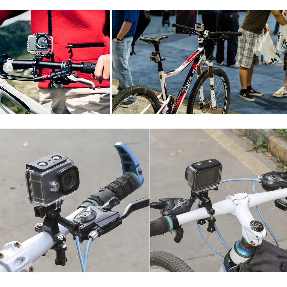 SHOOT велосипедный руль подседельный штырь зажим Крепление для GoPro Hero 9 8 7 5 6 черный Yi