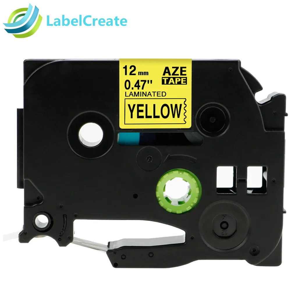 Black on Yellow Airmall 12 мм совместимый TZe231 для Brother P-touch этикетка переключение на ноль ленты TZe-131 tze431 этикетка картриджи для принтера этикеток - Цвет: Black on Yellow