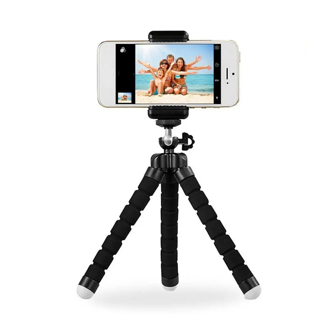 Wireless Bluetooth Remote Control Camera Phone Holder Tripod Black Bracket Stand | Электроника