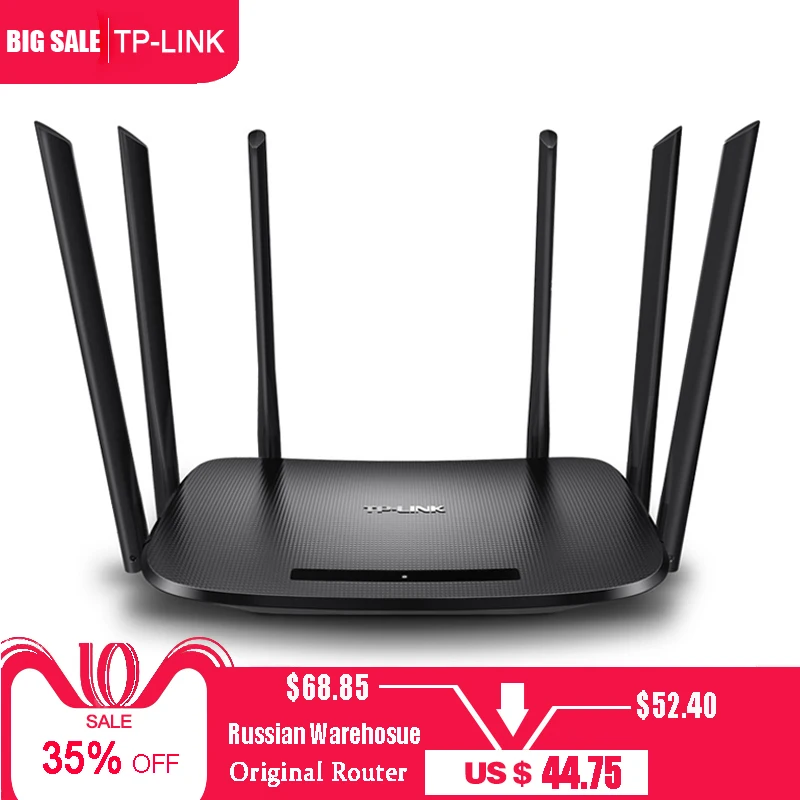 TP Link Беспроводной маршрутизатор AC1750 двухдиапазонный link Wi Fi роутера TL WDR7400 802.11ac