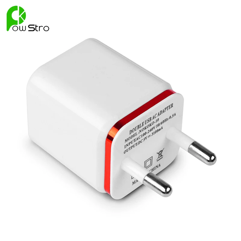 Настенное зарядное устройство POWSTRO USB для iPhone Samsung iPad Android|us usb wall charger|usb us chargerusb charger
