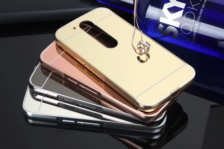 Роскошный Золотой Зеркало Алюминиевый Корпус для MOTO XPlay Zplay XT1635-03 М XT1662 Z XT1650-05
