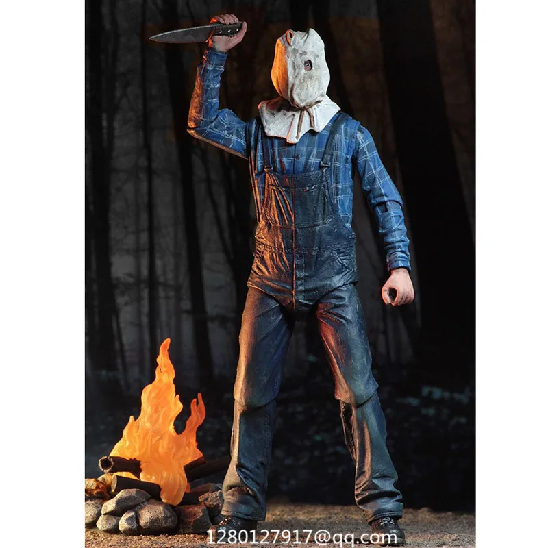 NECA Friday the 13Th Part II Jason Voorhees разоблаченная сцена Делюкс издание ПВХ фигурка