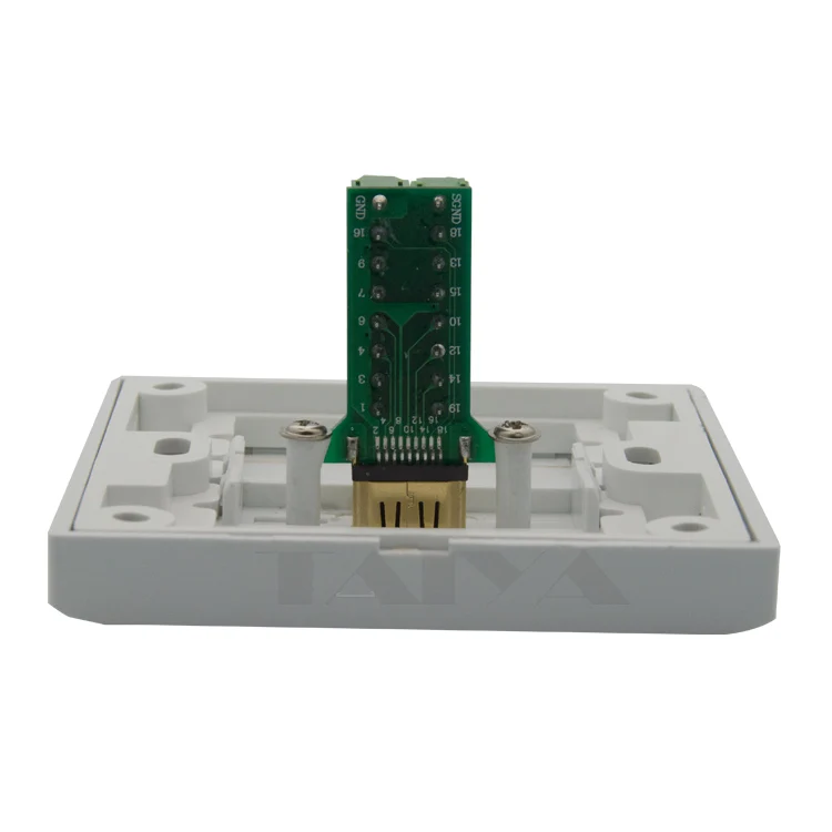 HDMI настенная пластина с 2 raws задние боковые винтовые разъемы|hdmi wall plate|wall platewall plate