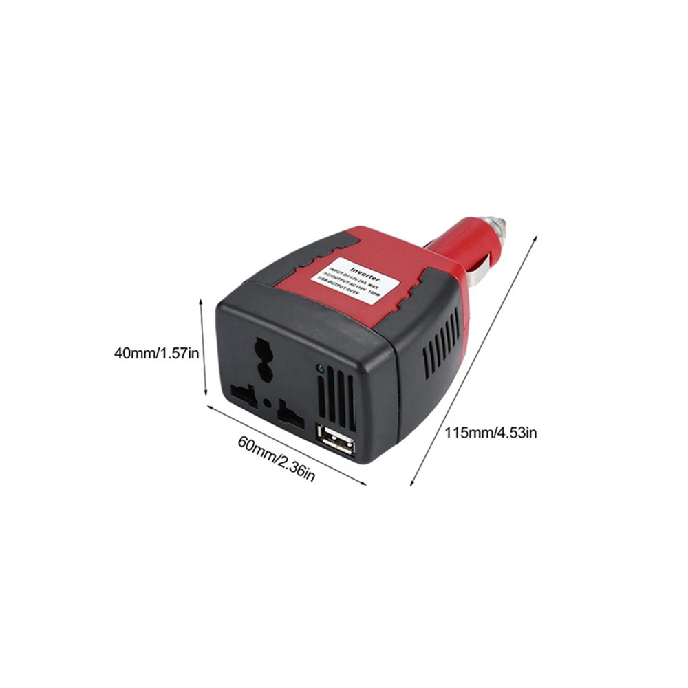 150 Вт автомобильный инвертор 12 В до 220 В с usb2.1a12в до 110 В ножной Преобразователь мощности