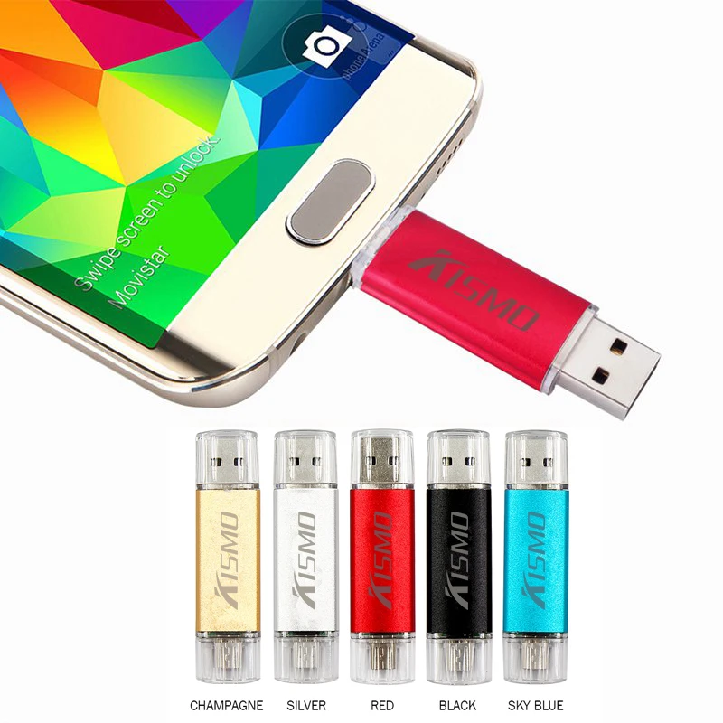 

Kismo USB2.0 pen drive 8gb 16gb 32gb 64gb android memory stick OTG Micro USB Flash Drive For Samsung S6 S7 Edge A3 A5 A7 2016