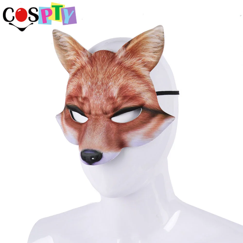 Cospty недорогие эва 3D вечерние реалистичные животные белые черные взрослые аниме