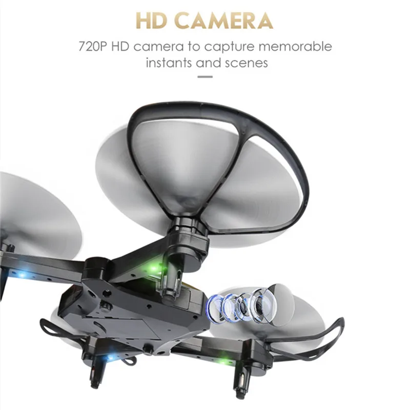 JJRC H44WH Радиоуправляемый Дрон 720P камера Wi Fi FPV складной селфи с широкоугольной HD