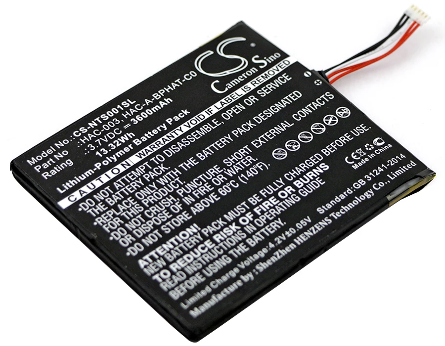 

Cameron Sino 3600mAh Battery HAC-003 HAC-A-BPHAT-C0 for Nintendo HAC-S-JP/EU-C0 Switch HAC-001