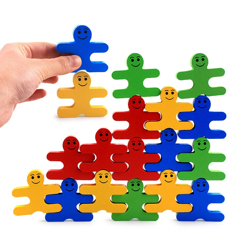 Children's Early Education Balanced Sense Building Block Assembly Parent-Child Game Overlay Puzzle Toys | Игрушки и хобби