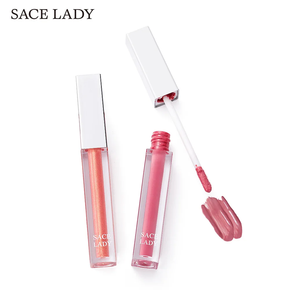 SACE LADY Блестящий лак для губ, макияж, гладкий, сборный, зеркальная поверхность, блеск для губ, увлажняющая жидкая губная помада TSLM2