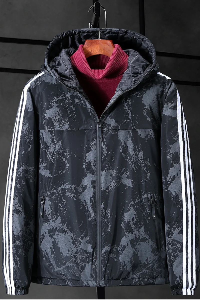 

new arrival fashion mens Winter Extra Super Large Yards Men Cotton Padded Clothes Loose Jacket Casual Hooded Thick Size 4XL-9XL