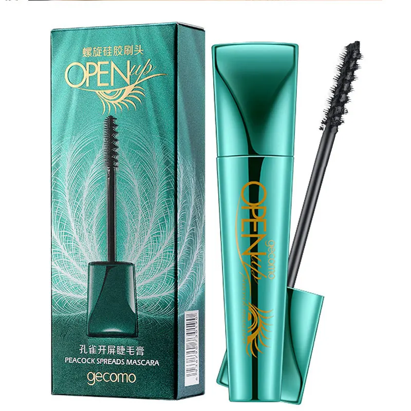 Mascara 4D Peacock тушь для ресниц, высокое качество, водостойкая, 360 градусов, спиральная Черная тушь для ресниц, Подкручивающая объем, наращивание ресниц, Косметика для макияжа - Цвет: Mascara