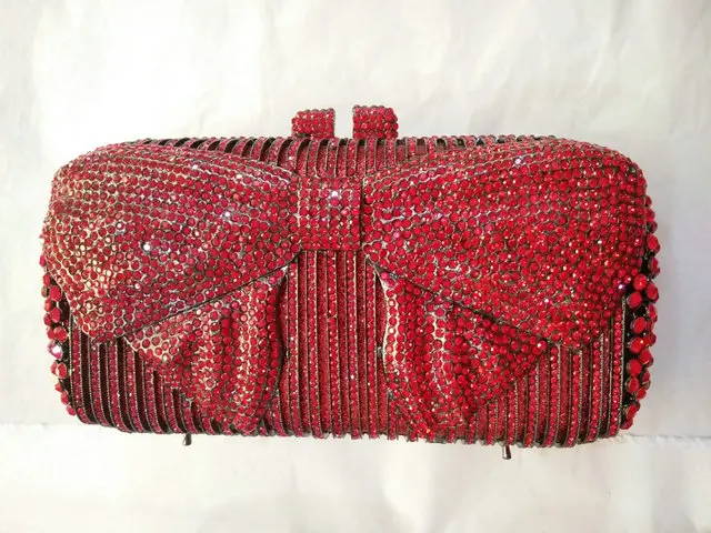 Boutique De FGG Элегантный форма чаши Для женщин из металла клатчи вечерняя сумочка Minaudiere дамские сумочки и кошельки Lades Свадебные клатч вечерние сумки - Цвет: 6