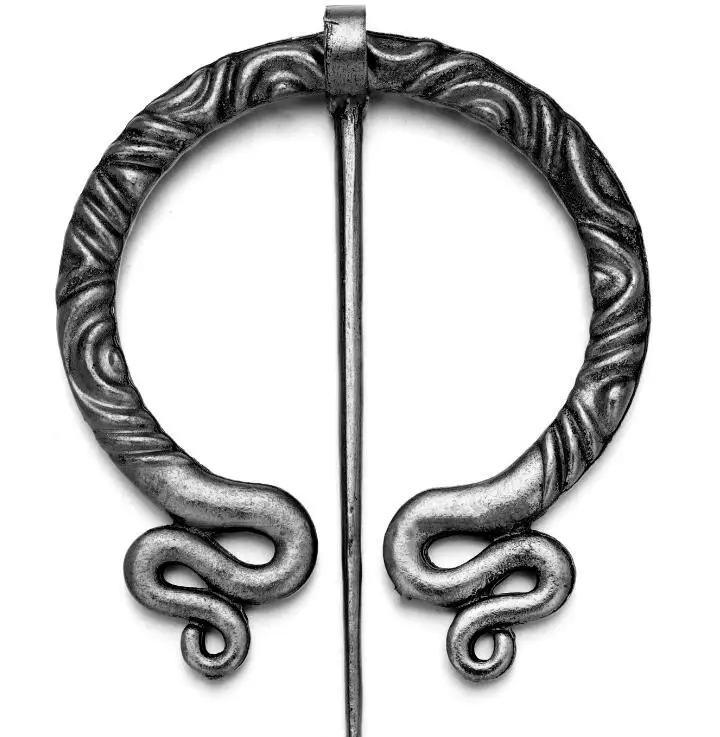 style3-antique Tin Ретро брошь викинга коллекция твист завязанный фибула плащ булавка пенаннулярный плащ булавка для шали булавка стиль викингов коллекция булавок - Окраска металла: style3-antique Tin