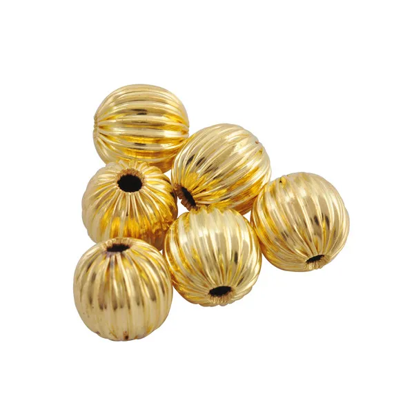 Позолоченные и Посеребренные Круглые бусины 6 мм 8 для изготовления ювелирных