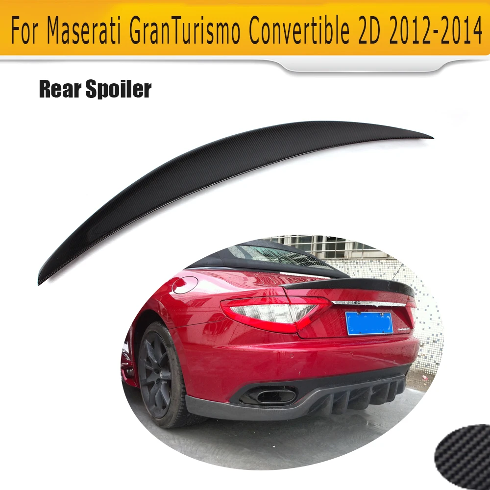 Углеродное волокно авто задний спойлер багажника крыло для Maserati GT GranTurismo 2 двери только 12-14 плоский багажник двухсторонняя антенна