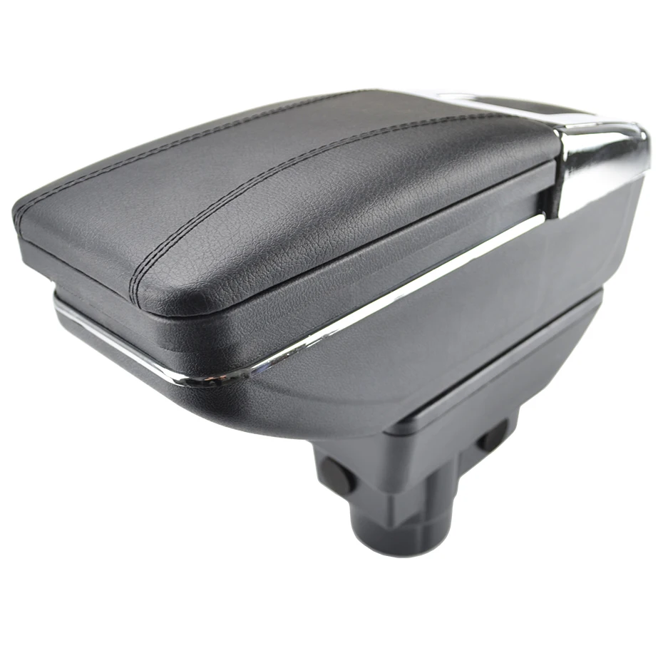 Black thread Подлокотник для Opel Vauxhall Corsa 2006- подлокотник вращающийся ящик для хранения украшение автомобиля Стайлинг 2007 2009 - Название цвета: Black thread