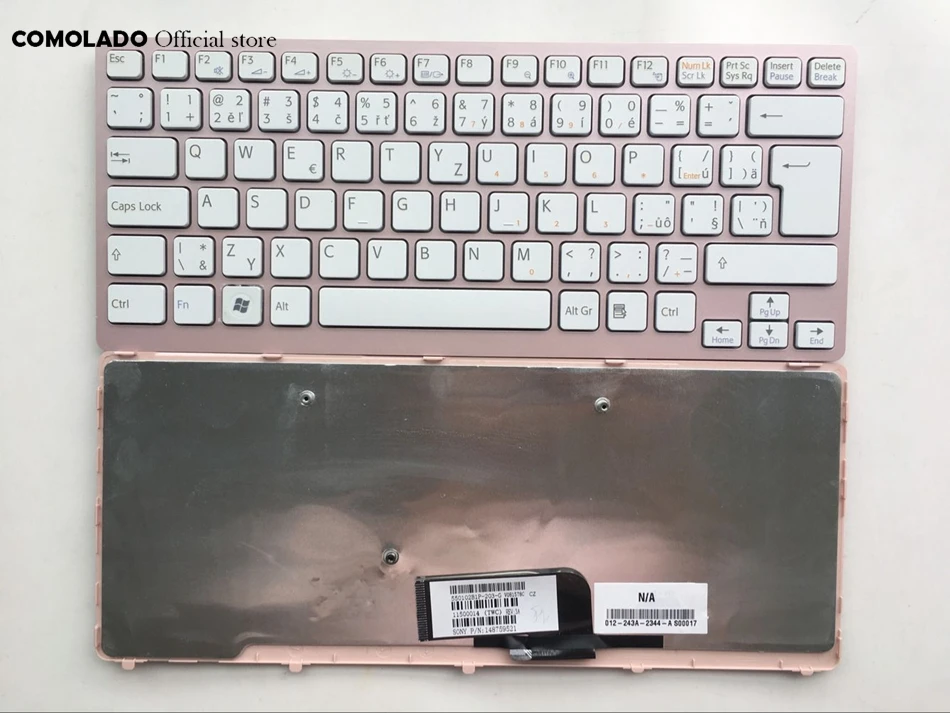 CZ Чешская клавиатура для Sony Vaio VPC CW VPCCW CW16EC CW18FC розовая рамка Клавиатура ноутбука