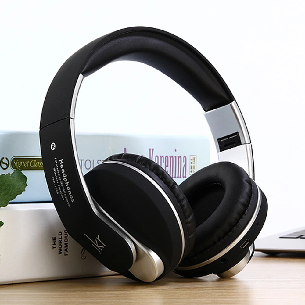 Беспроводной Bluetooth гарнитура наушники с микрофоном Hands Free TF музыкальный плеер FM