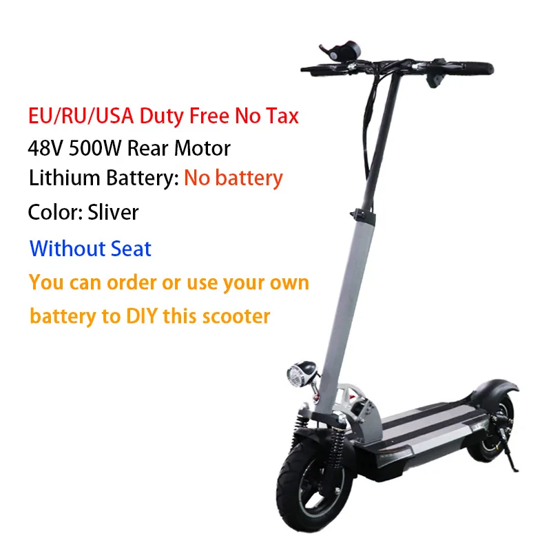 500wNobattery s 48V500W Electric Scooter 100KM 10'' 26A Battery Patinete Electrico Adulto Foldable Kick e scooter Electric Skateboard Hoverboard - Цвет: 500wNobattery s